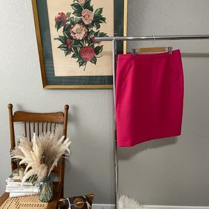 Loft Hot Pink Pencil skirt